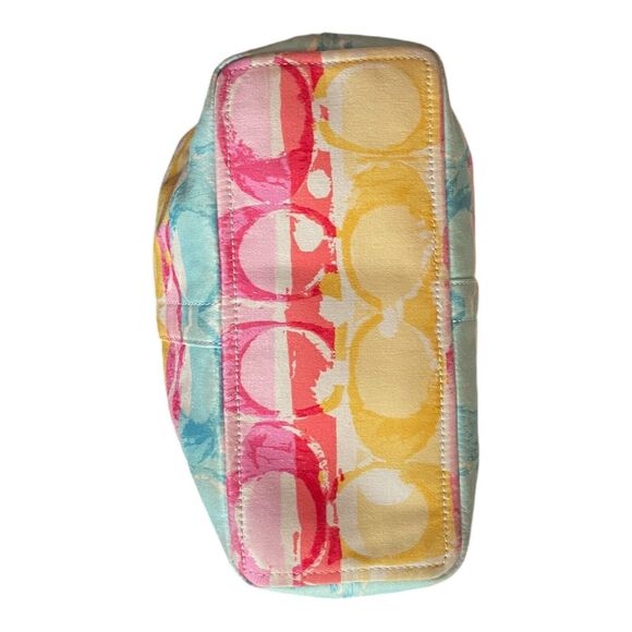 COACH 11755 Watercolor Scribble Mini Tote Hamptons Bag Pastel - Picture 5 of 11